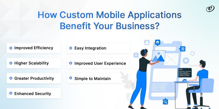 Top 7 Benefits of Custom Mobile Application Development for your Business