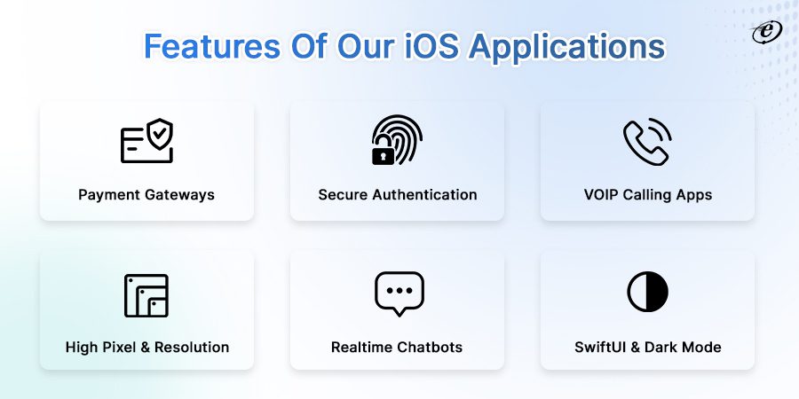 Features of our iOS Applications