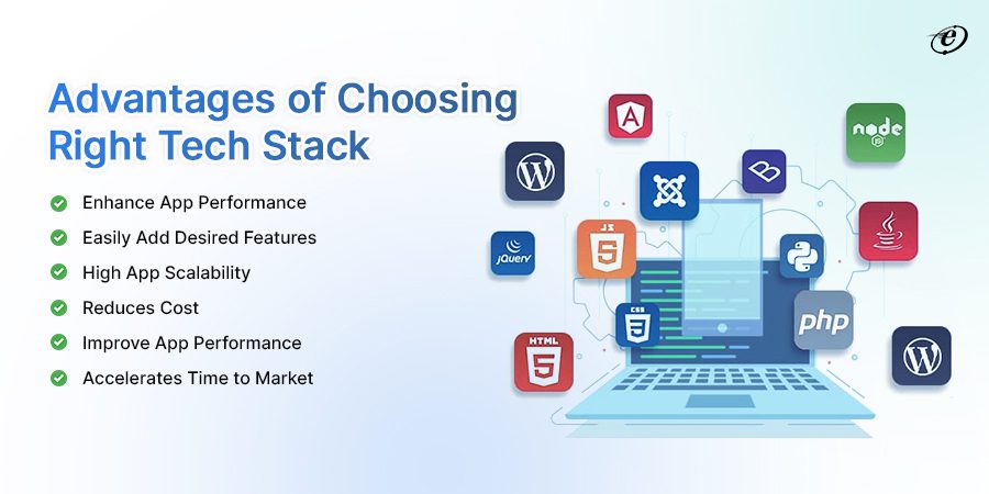 Advantages of choosing right tech stack