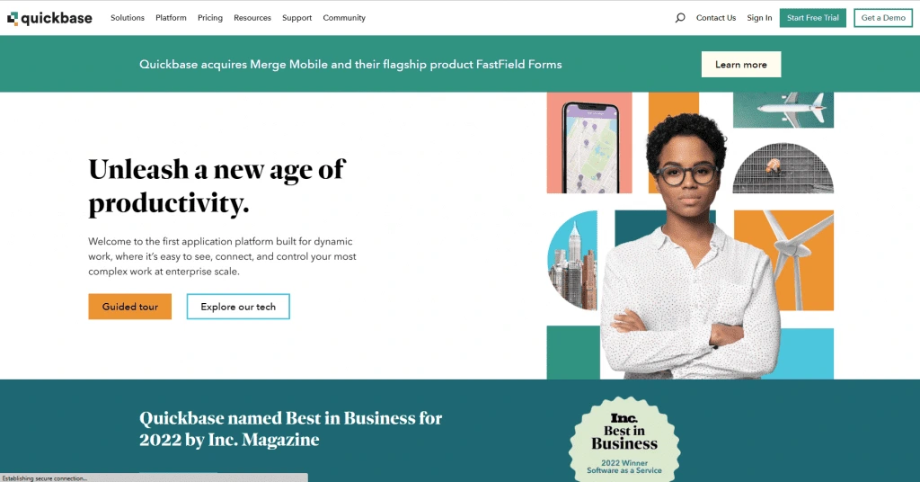 Quickbase Website Overview