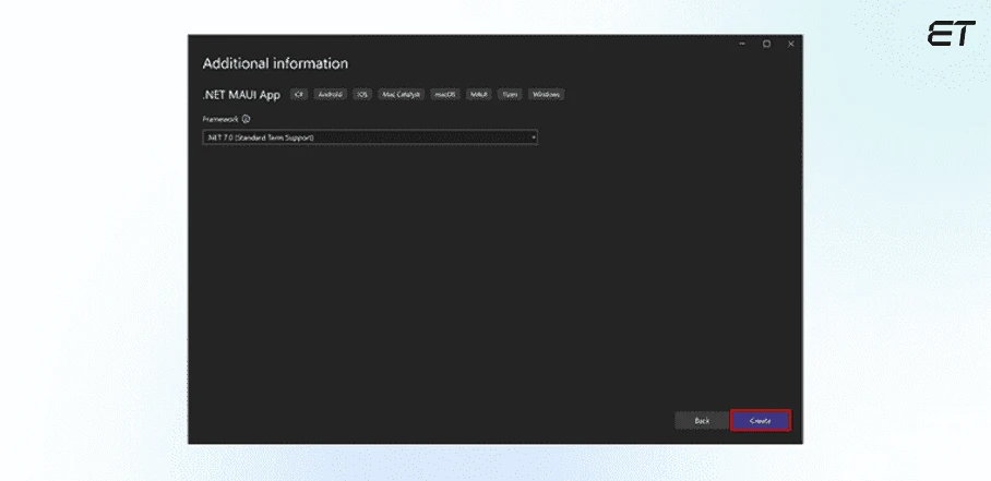 .NET MAUI App - Visual Studio