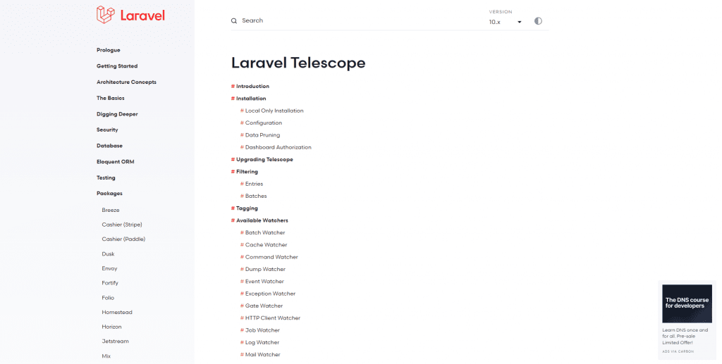 Laravel Telescope